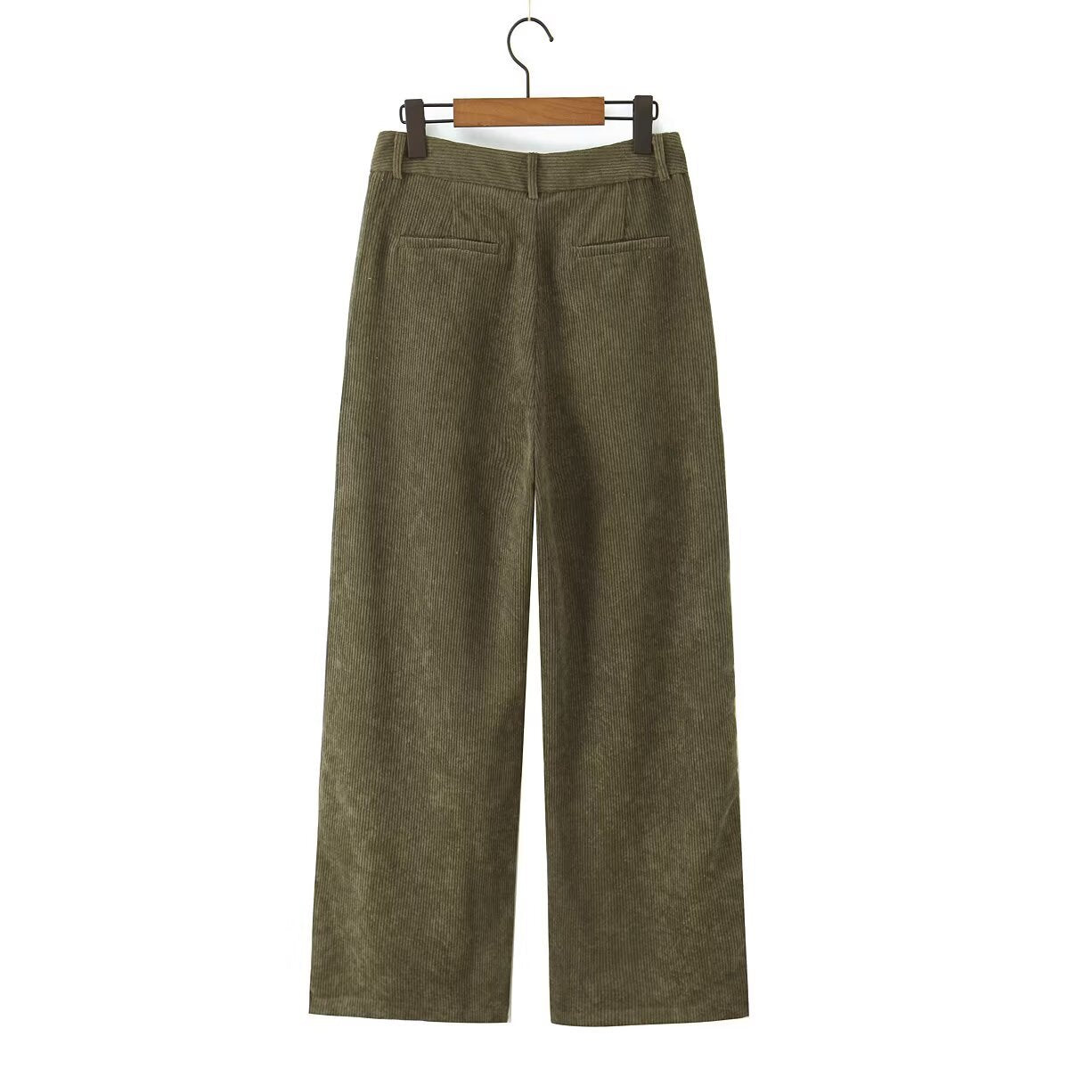 Minimalist and versatile casual corduroy straight leg pants eprolo