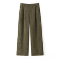 Minimalist and versatile casual corduroy straight leg pants eprolo
