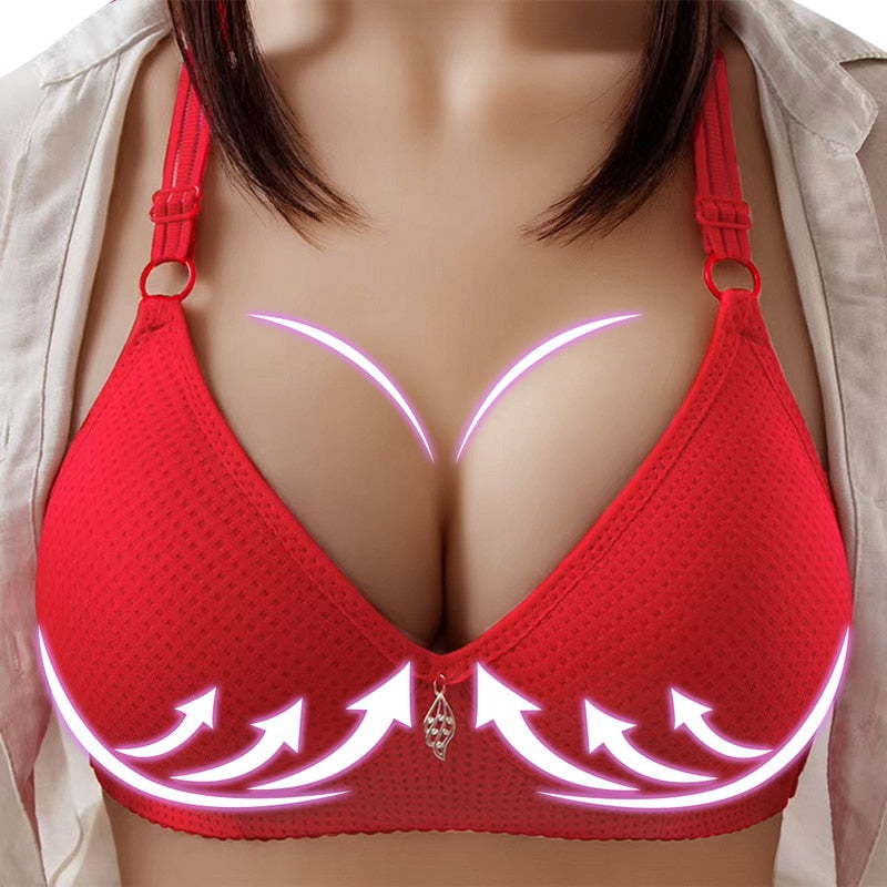 Push Up Bra Anti-sag Bra For Women Solid Color Sexy Fashion Underwear Comfortable Soft Female Bra Large Size Sports Lingerie eprolo