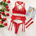 Sexy Lingerie Lace Temptation Eyelash Lace-Up Bodysuit Shapewear Cross-Border Exclusive Supply Source eprolo