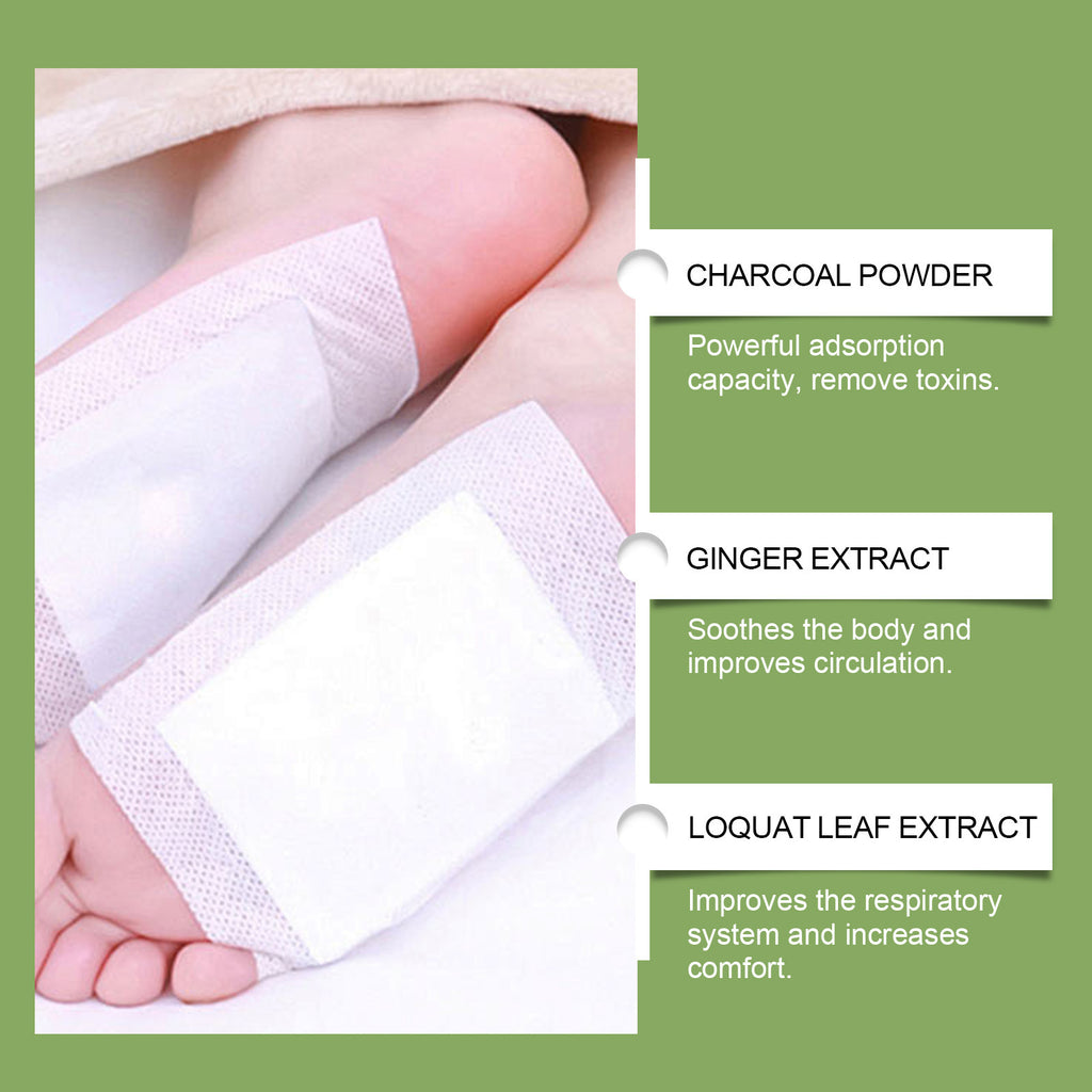 HOUKEA Bamboo Charcoal Foot Patches Gentle Daily Foot Cleaning and Body Care Bamboo Charcoal Foot Care Patch eprolo