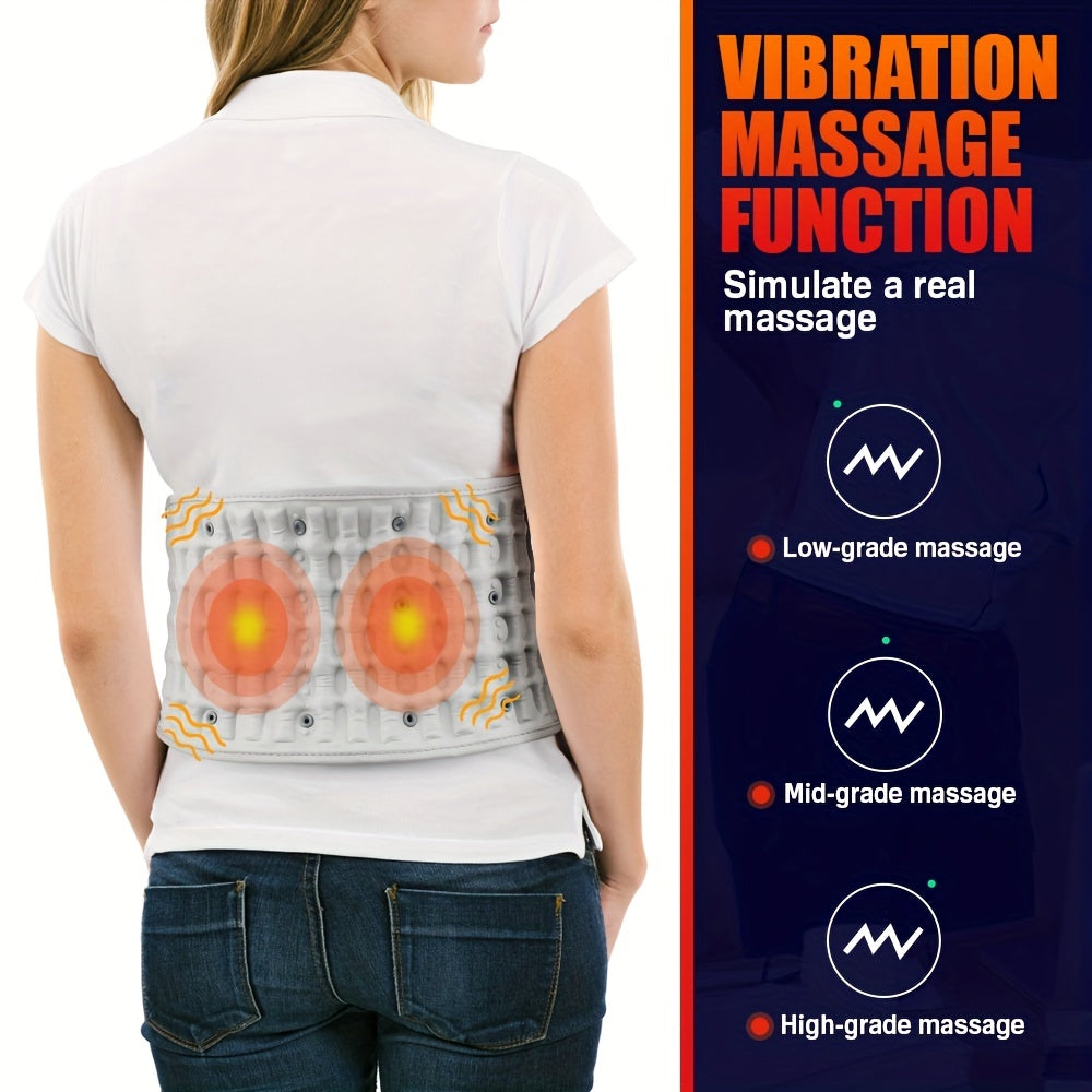 1pc Decompression Back Belt – Lower Lumbar Support Back Brace(Grey) TM