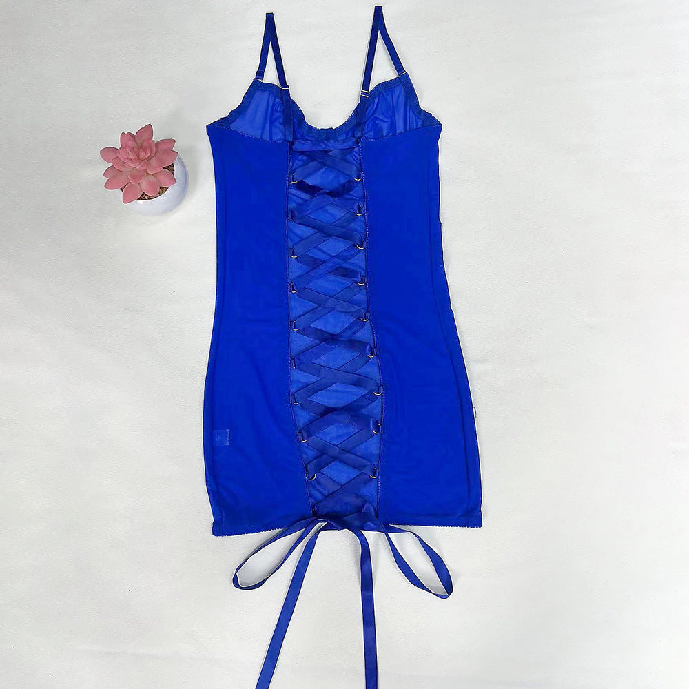 Purple sexy mesh lingerie, sexy lingerie, see through jumpsuit, pajamas eprolo