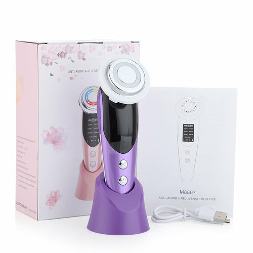 7-in-1 Facial Massager EMS Micro-current Color Light Pure Faze Health & Beauty