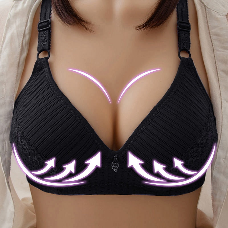 Push Up Bra Anti-sag Bra For Women Solid Color Sexy Fashion Underwear Comfortable Soft Female Bra Large Size Sports Lingerie eprolo
