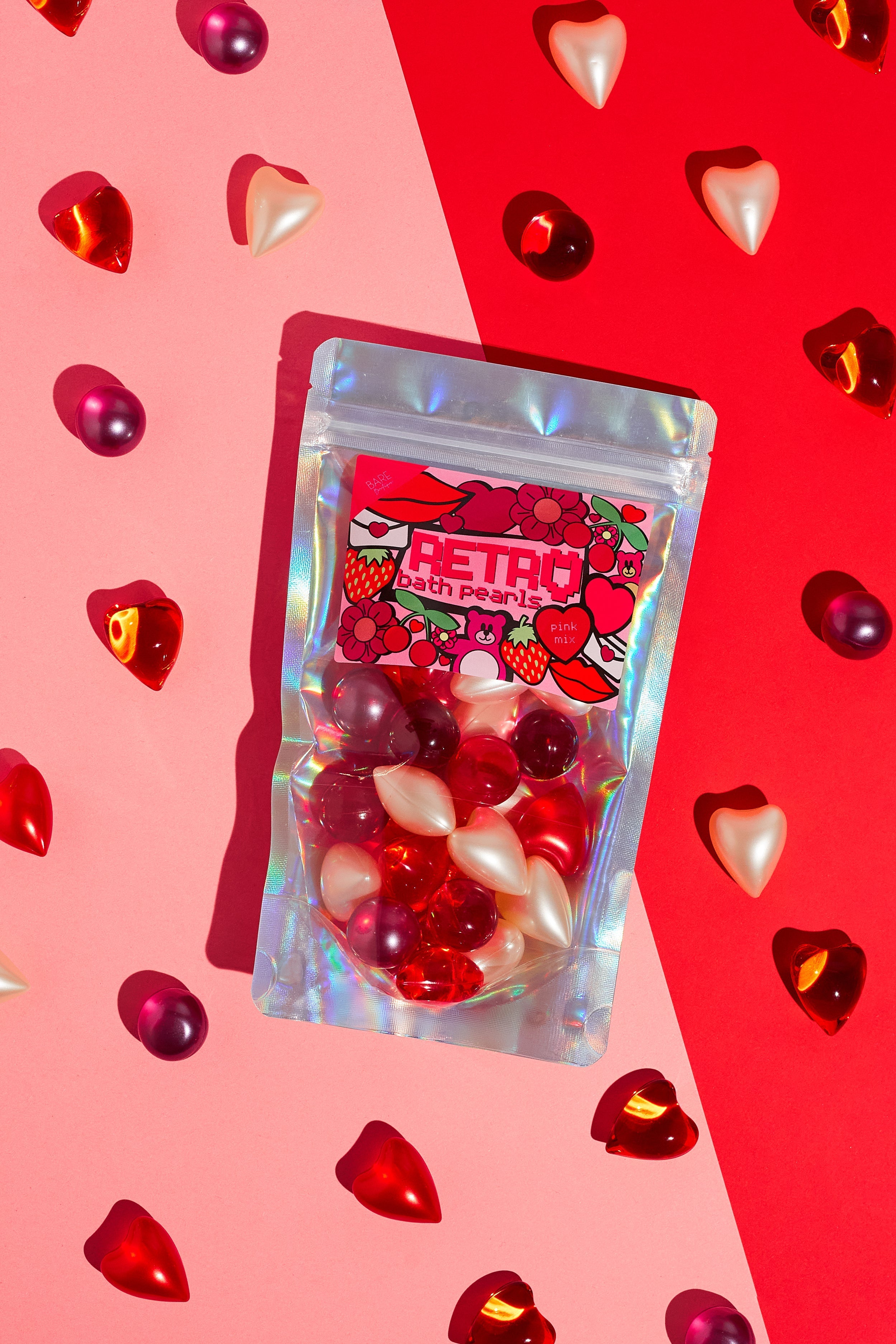 Pink Mix Bath Pearls - Jumbo Pack Bare Boutique UK