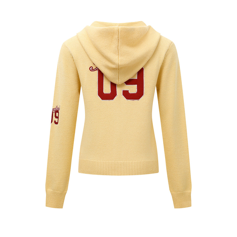 Hooded Knit Sweater  Streetwear Trendy Casual Versatile Cardigan Outerwear eprolo