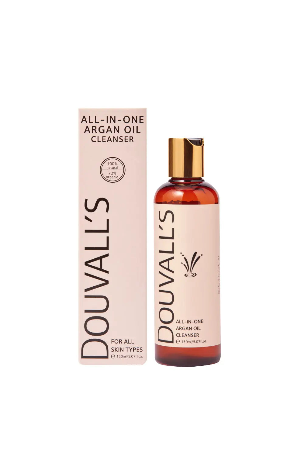 All-in-One Organic Argan Oil Cleanser 150ml | Deep Cleansing and makeup removing Douvalls Beauty