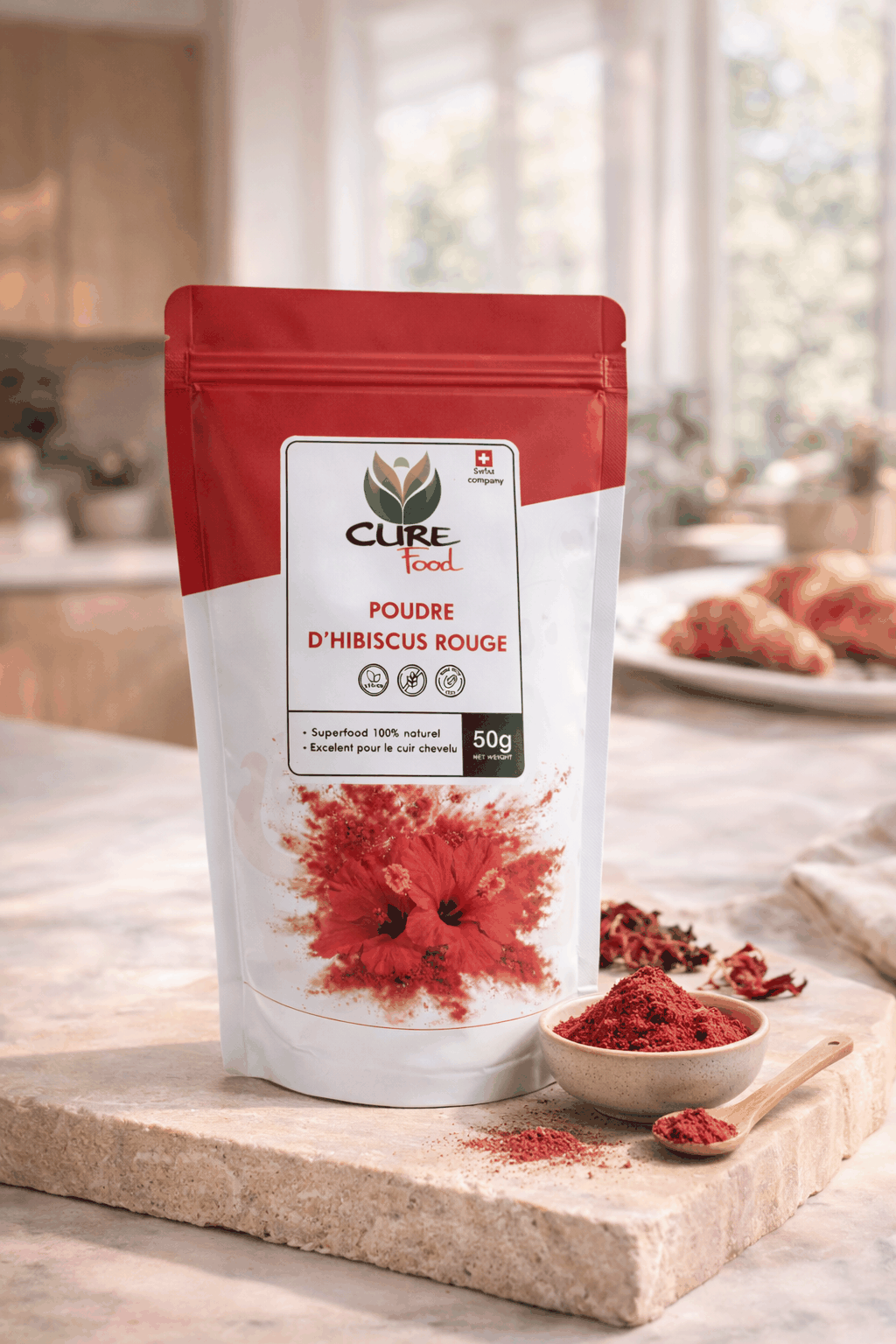 Red Hibiscus Powder Curefood