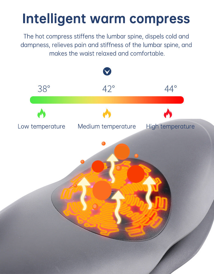 Waist Massager Lumbar Traction Inflatable Hot Compress Back Cervical Stretcher Massage Air Pressure Reduce Relief Pain eprolo
