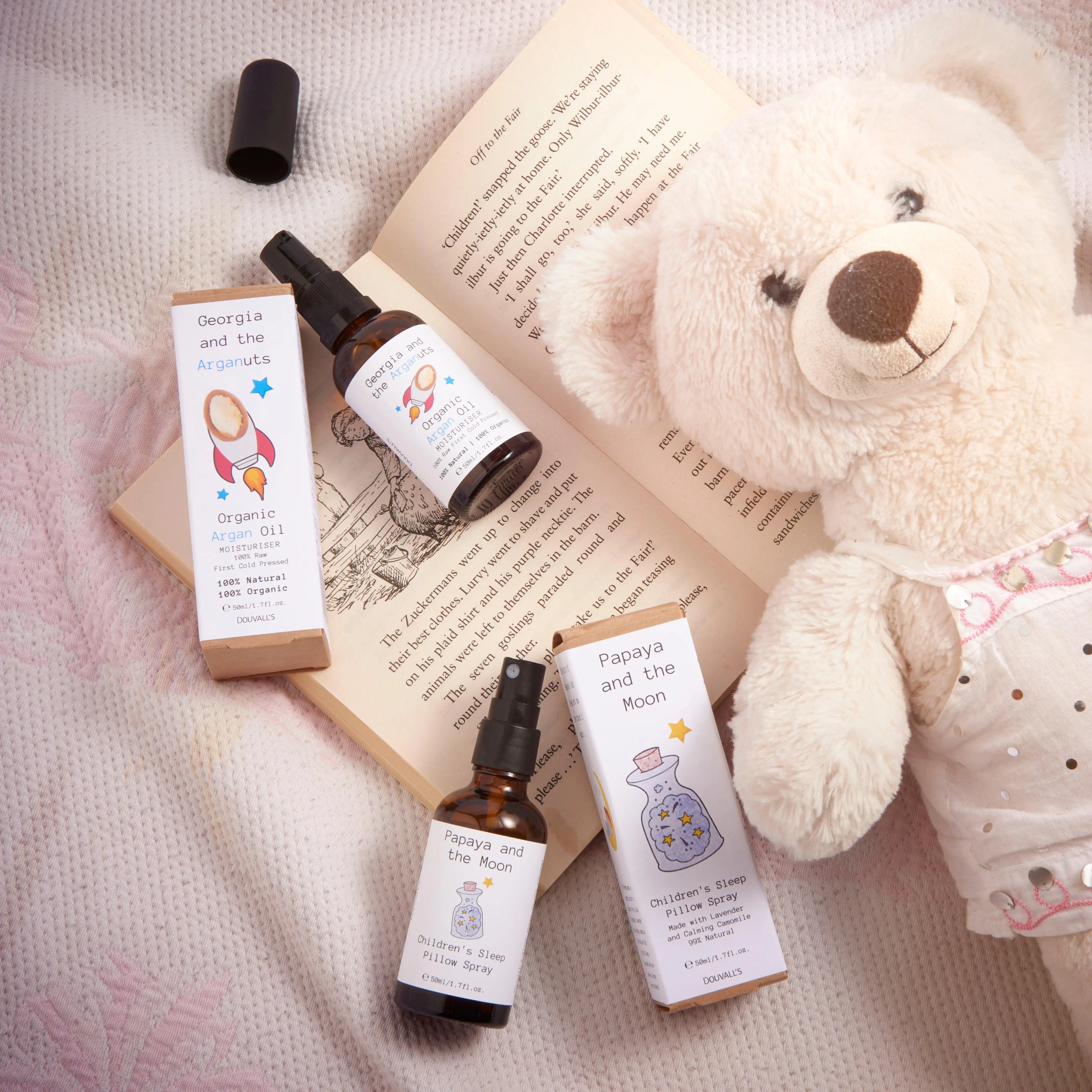 Little Dreamer Care set (including 50ml Argan oil and 50ml Children's sleep spray) Douvalls Beauty