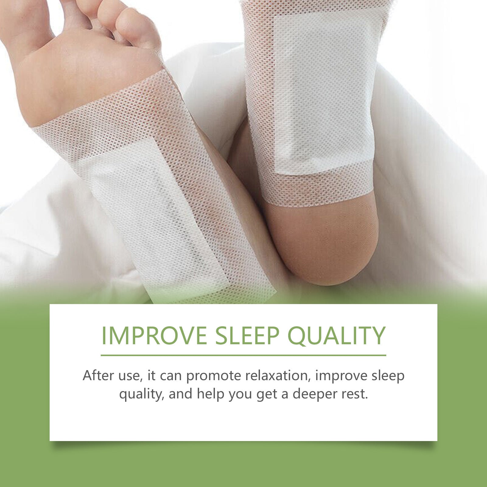 HOUKEA Bamboo Charcoal Foot Patches Gentle Daily Foot Cleaning and Body Care Bamboo Charcoal Foot Care Patch eprolo
