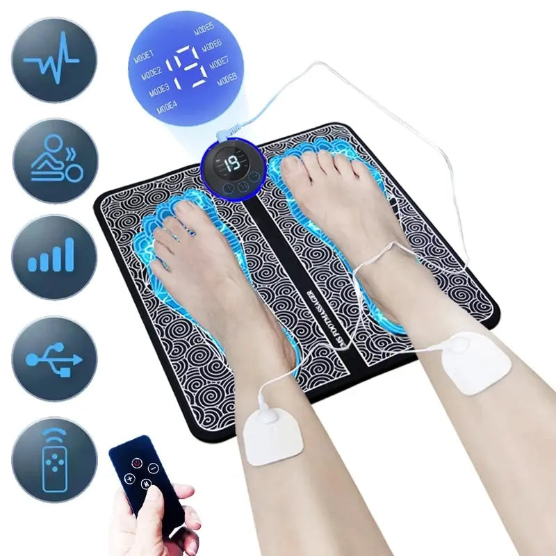 Electric Foot Massager Stimulation Pad Pressure Relief OBA