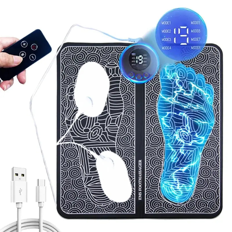 Electric Foot Massager Stimulation Pad Pressure Relief OBA