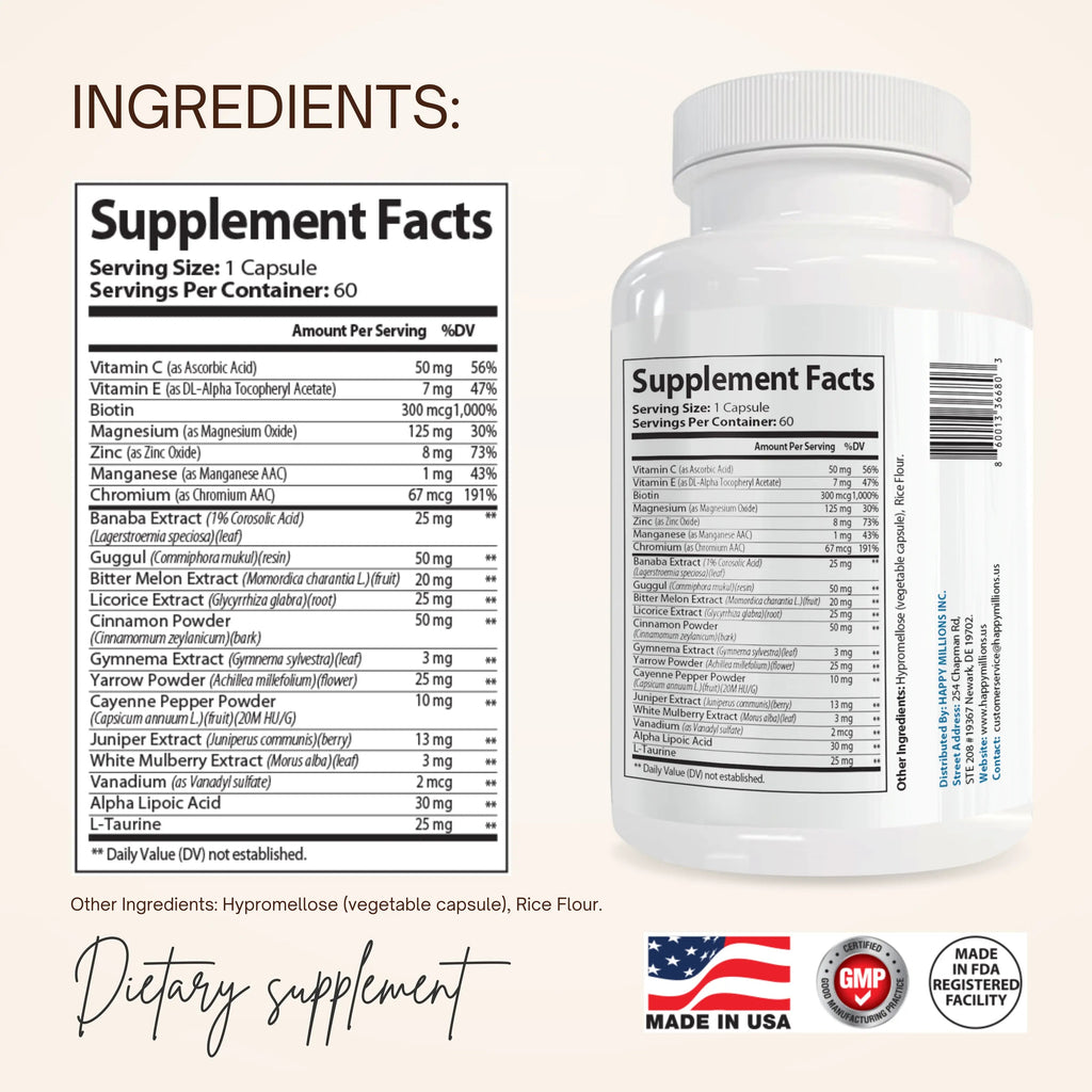 GLUCOPAUSE : Blood Sugar Support Supplement Happy Millions