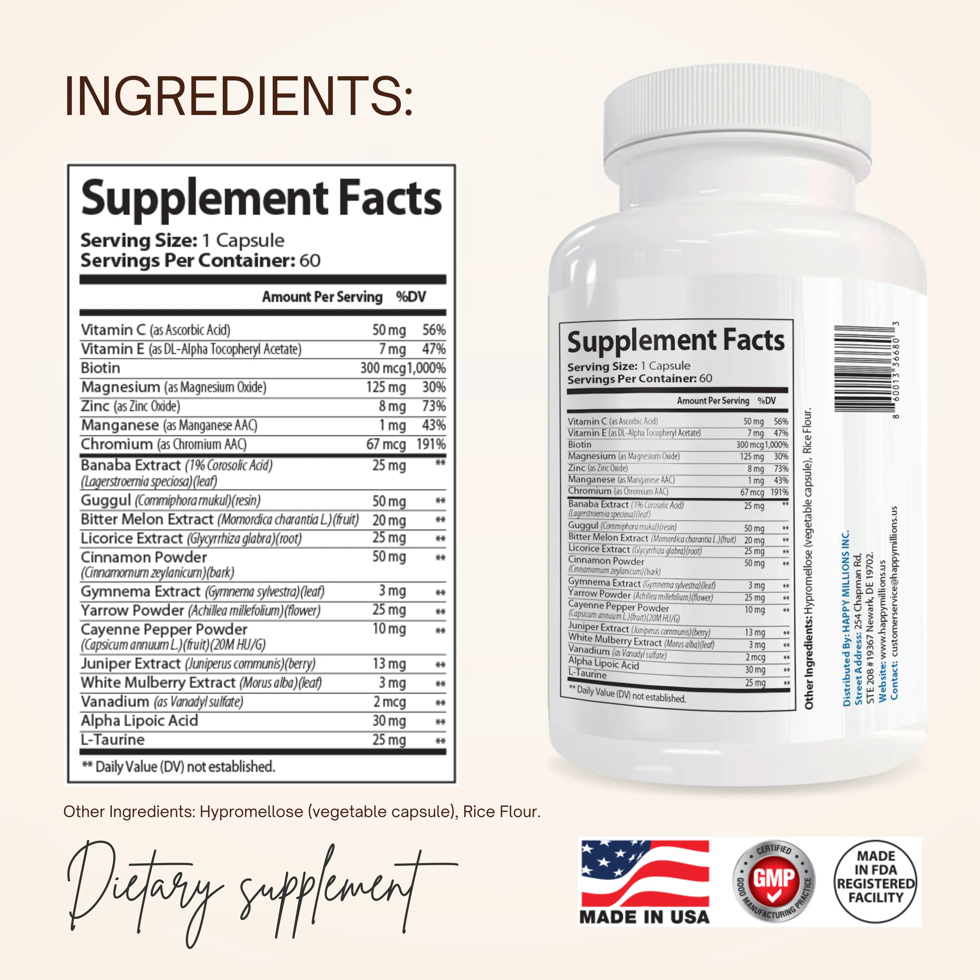GLUCOPAUSE : Blood Sugar Support Supplement Happy Millions