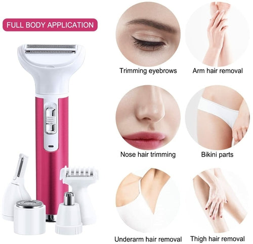 5 in 1 Women Epilator Female Eyebrow Trimmer Lady Shaver Pure Faze Health & Beauty