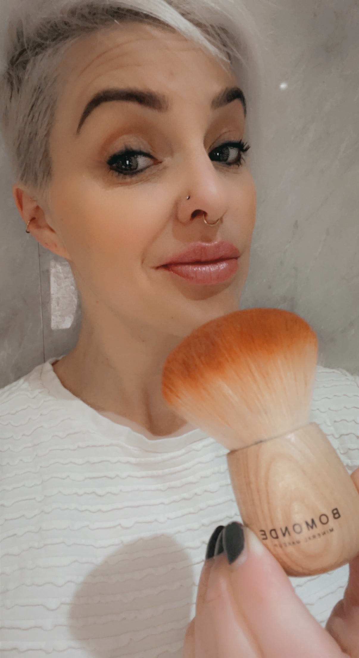 Giant Vegan Kabuki Brush | Soft, Hygienic & Effortless Application Bomonde mineral makeup