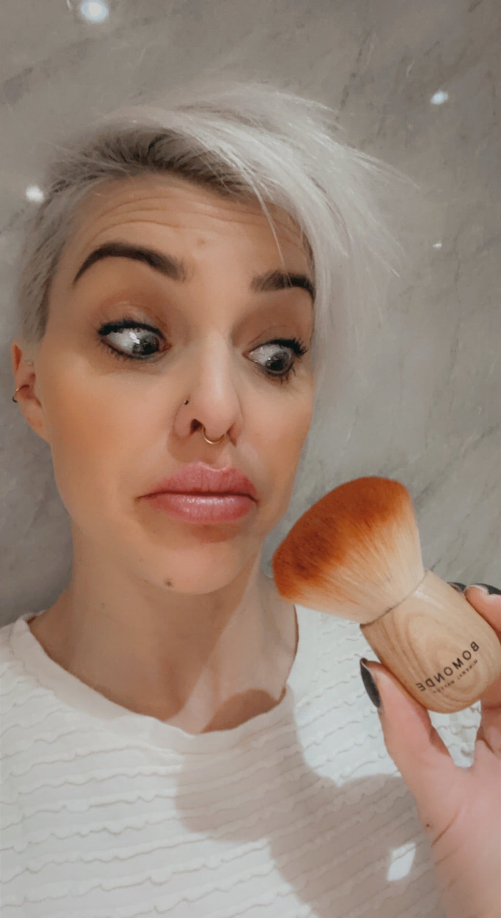 Giant Vegan Kabuki Brush | Soft, Hygienic & Effortless Application Bomonde mineral makeup