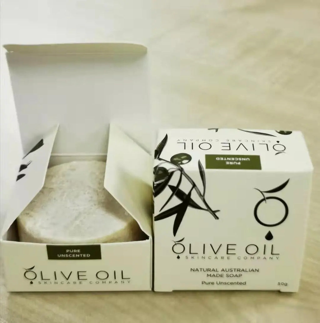 Olive Oil Soap, All-Natural , Unscented, 50g The Olive Oil Skincare Company