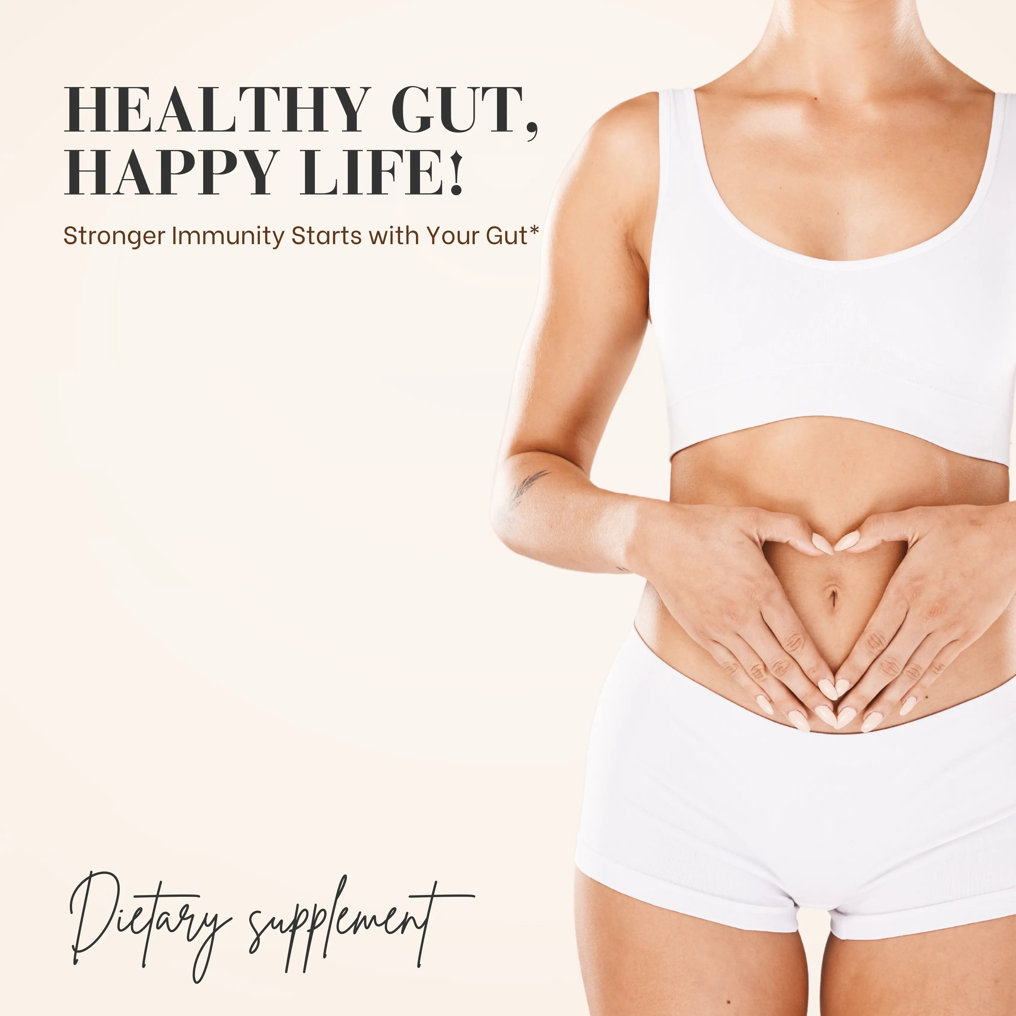 PROBIOTIC 60 BILLION CFU : GUT HEALTH SUPPLEMENT Happy Millions