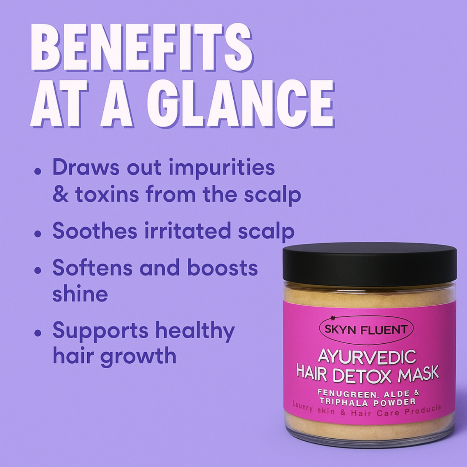 Ayurvedic Hair Detox Mask | Deep Scalp Cleanse & Growth Reset SKYN FLUENT