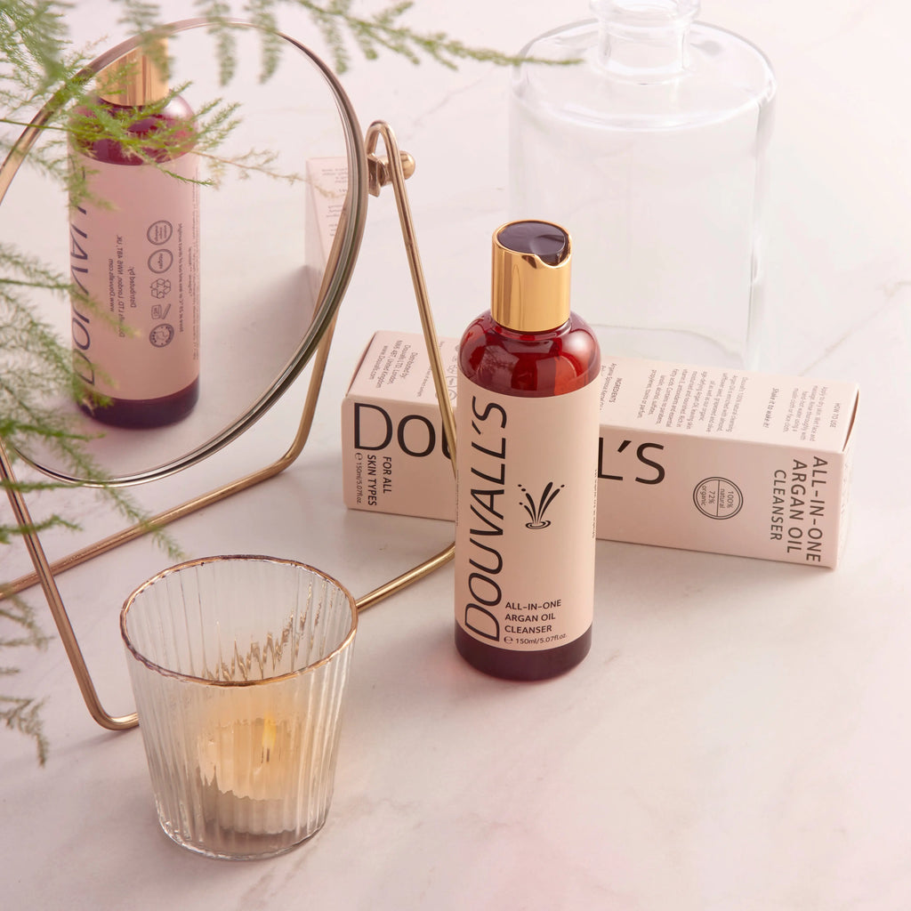 All-in-One Organic Argan Oil Cleanser 150ml | Deep Cleansing and makeup removing Douvalls Beauty