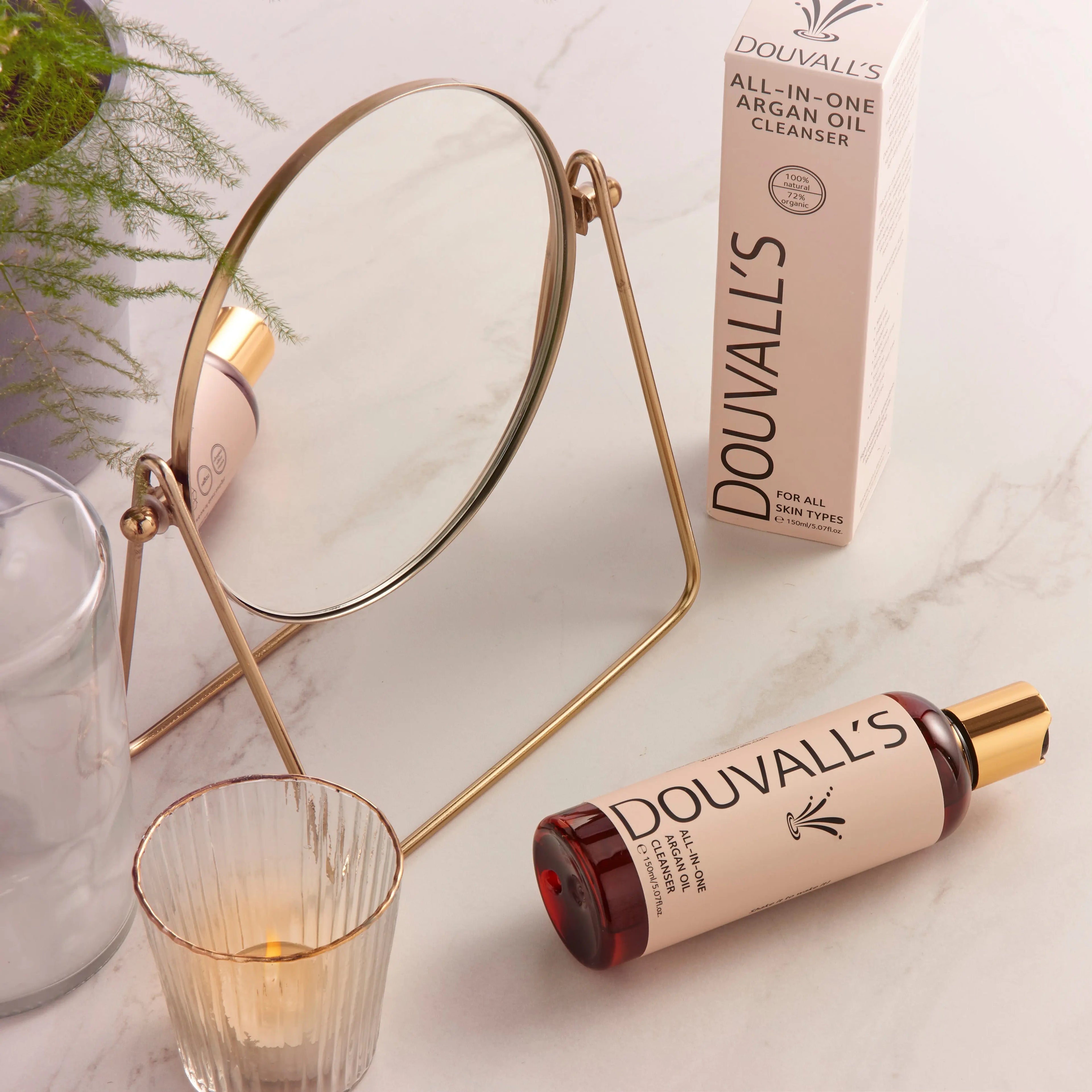 All-in-One Organic Argan Oil Cleanser 150ml | Deep Cleansing and makeup removing Douvalls Beauty