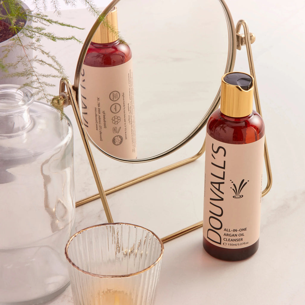 All-in-One Organic Argan Oil Cleanser 150ml | Deep Cleansing and makeup removing Douvalls Beauty
