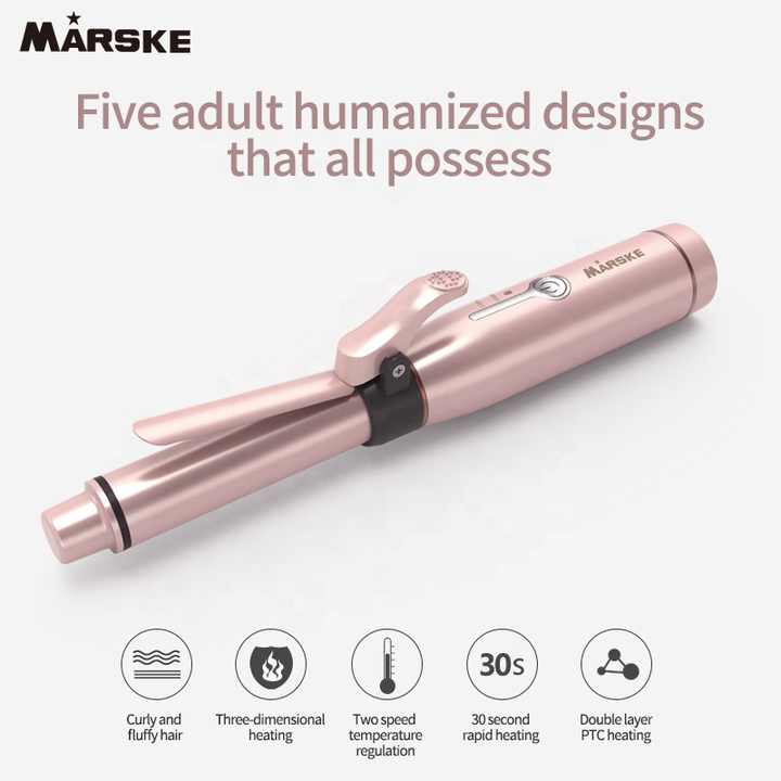 NNEDSZ Portable Cordless Hair Curler and Straightener | Wireless Rechargeable Curling Iron | 2 Adjustable Temperature Settings | Compact & Travel-Friendly NNEDSZ
