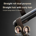 NNEDSZ Black Portable Wireless Hair Straightener with Adjustable Temperature - USB Type-C Charging, Lightweight Design NNEDSZ