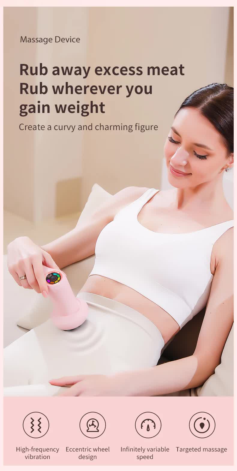 NNEDSZ Black Portable Electric Body Sculpting Massager - Slimming and Relaxation Tool NNEDSZ