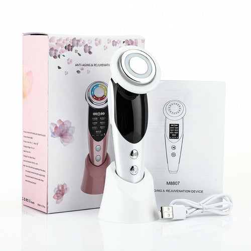 7-in-1 Facial Massager EMS Micro-current Color Light Pure Faze Health & Beauty