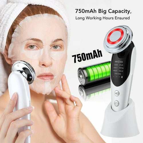7-in-1 Facial Massager EMS Micro-current Color Light Pure Faze Health & Beauty