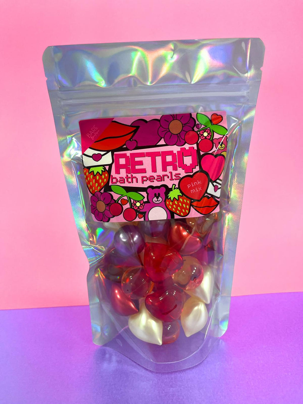 Pink Mix Bath Pearls - Jumbo Pack Bare Boutique UK