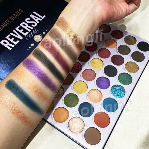 Makeup Eyeshadow Palette Beauty Glazed Reversal Planet 40 Colors Eye Pure Faze Health & Beauty