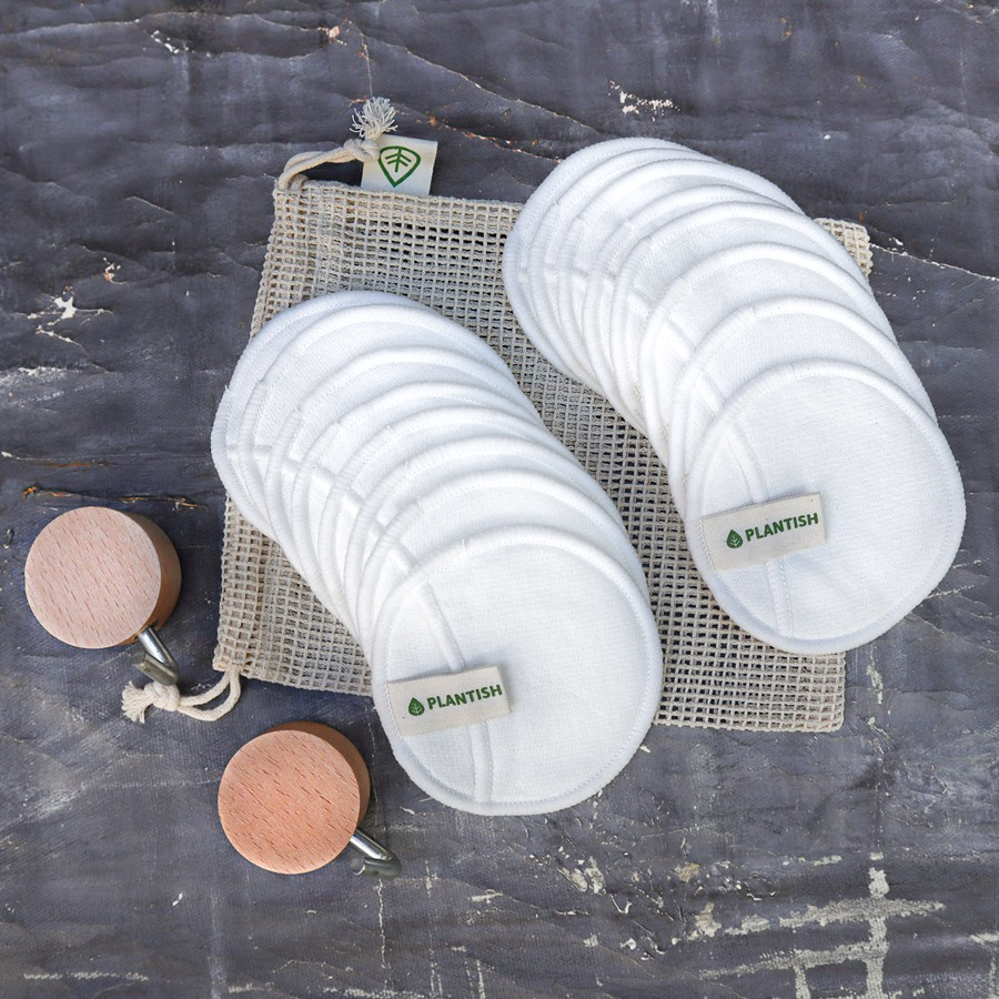 100% Cotton Facial Rounds Set Plantish