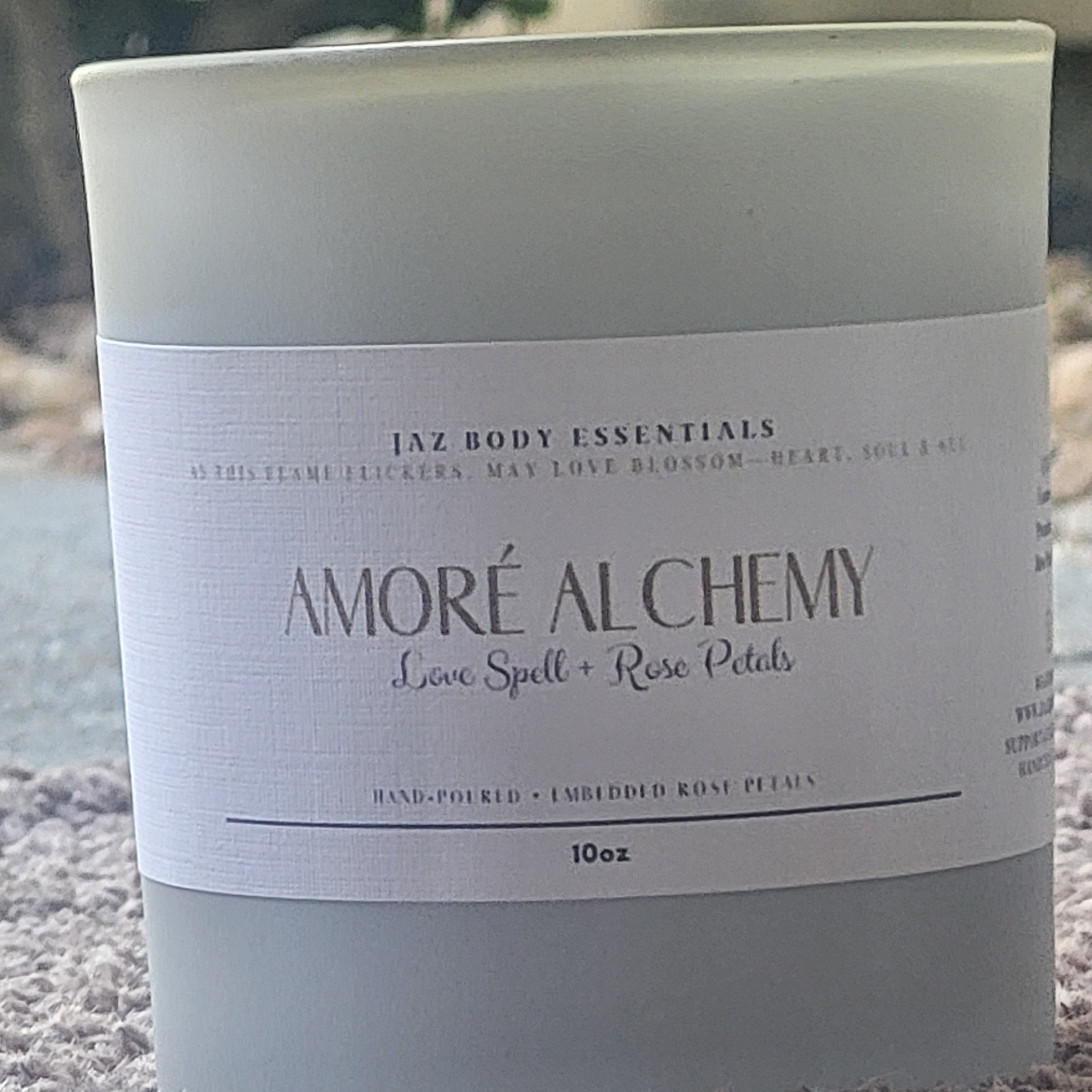 Amore' Alchemy "Love Spell" Lux Candle 10oz JAZ Body Essentials