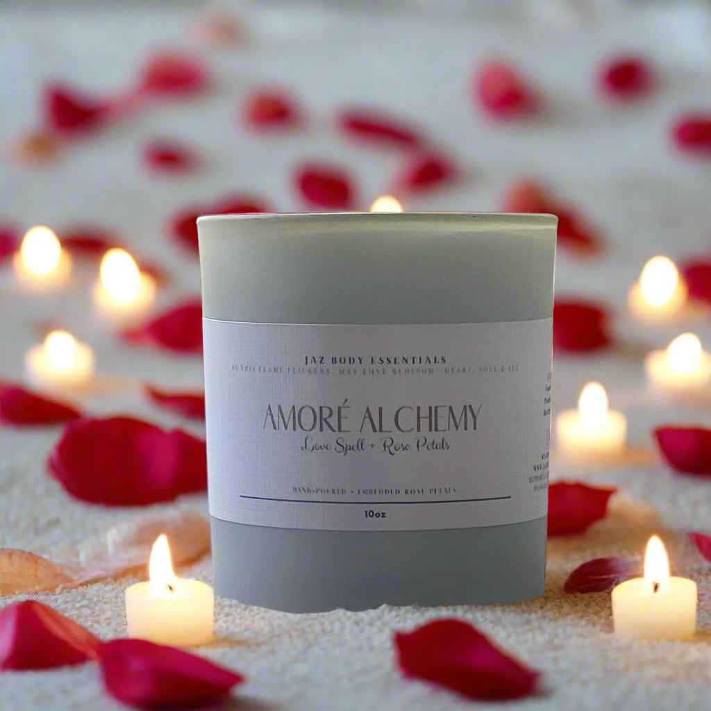Amore' Alchemy "Love Spell" Lux Candle 10oz JAZ Body Essentials