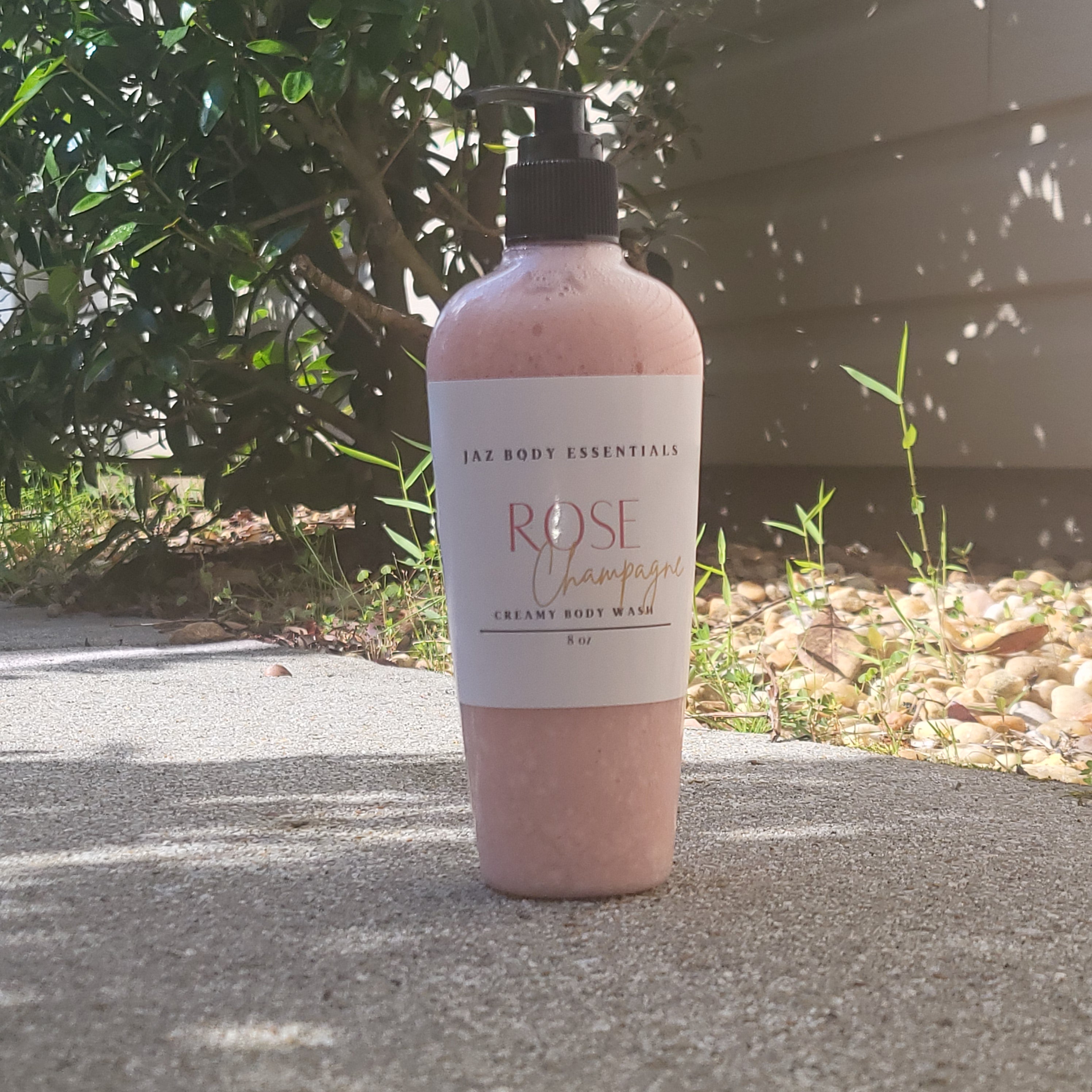 Rose Champagne Creamy Body Wash 8oz JAZ Body Essentials