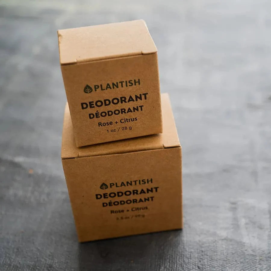 Zero Waste Deodorant Bar - Rose & Citrus Plantish