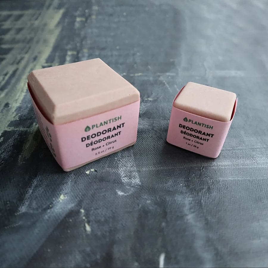 Zero Waste Deodorant Bar - Rose & Citrus Plantish